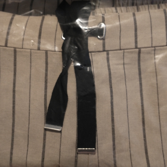 Laura Plus - Striped Linen Blend Pull-On Shorts, 16 - Picture 3 of 3